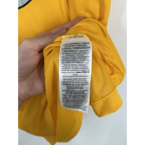 Pittsburgh Steelers Nike Dri Fit Short Sleeve Tee T Shirt NFL Yellow Mens Small - Picture 5 of 8